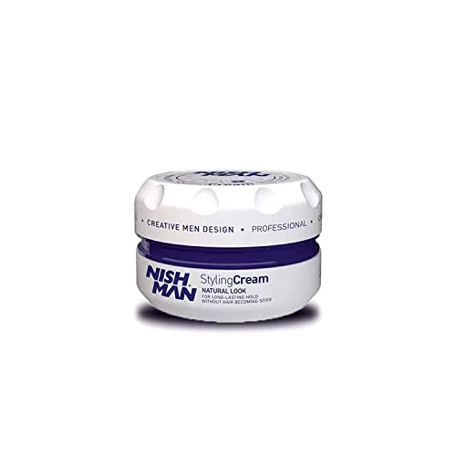 NISHMAN Crema de Peinado N6 - Blanco 150ml - Estilizado Potente y Fijación Flexible para Todo Tipo de Cabello