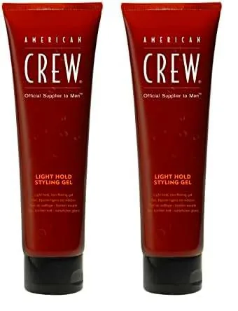 American Crew - Light Hold Gel, Gel de peinado con protección térmica para hombre