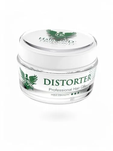 Hairbond Reino Unido Distorter Professional Hair Clay (100 ml) cera para el cabello premium para hombre de sujeción media