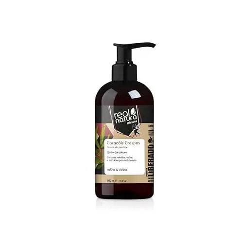 Real Natura - Crema de Peinar Caracóis Crespos - Definición Duradera de Real Natura