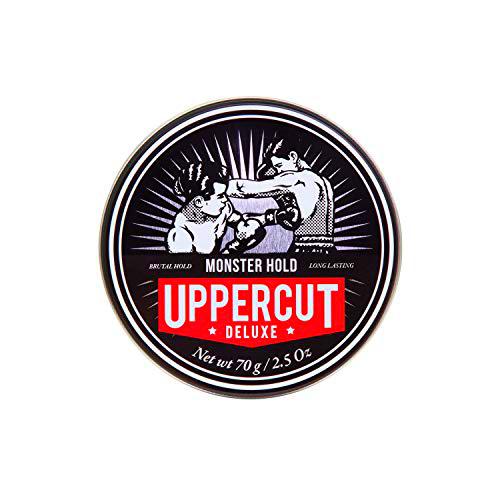 Uppercut Deluxe Monster Hold Pomade For Men Long Lasting Strong Hold High Shine Wax-Based Water Resistant Hair Styling Product