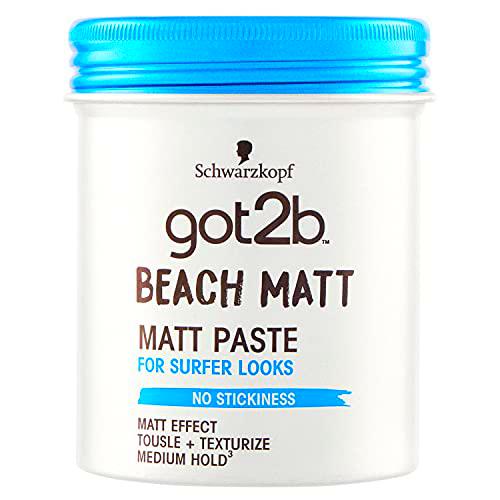 Got2b - Cera fijadora Beach Matt, 100 ml, Con efecto mate