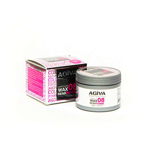 AGIVA HAIRPIGMENT Wax 08 Color Pink 120G, Rosa, Estandar