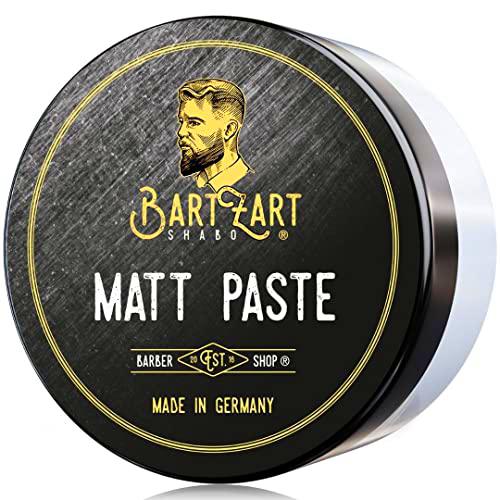 BartZart Shabo Matt Paste I Cera para el cabello mate de 100 ml para hombres I Pomada mate para un aspecto natural I Cera para el cabello I Productos para el cabello directamente del peluquero