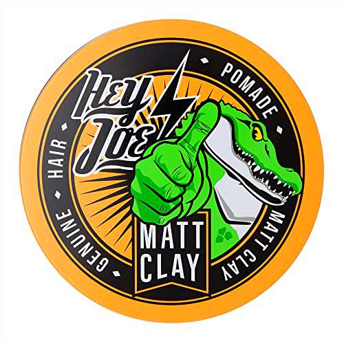 HEY JOE! - Genuine Hair Pomade Matt Clay Pro Size | Cera Mate para Pelo con Fijación Media Alta