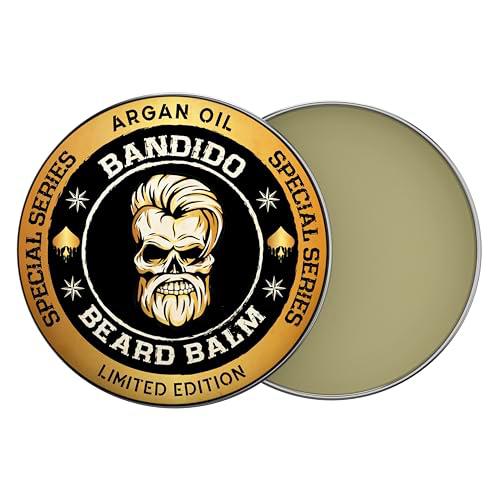 Bandido Beard Bálsamo de 40 ml de aceite de argán, bálsamo de argán