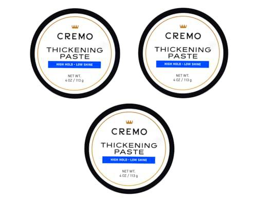 CREMO Pasta engrosante para peinar el cabello de grado barbero para hombres