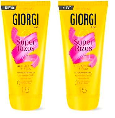 Giorgi Line Gomina Super Rizos con Aloe Vera, Gel Definidor Apto Método Curly sin Residuos 0% Siliconas 0% Alcohol