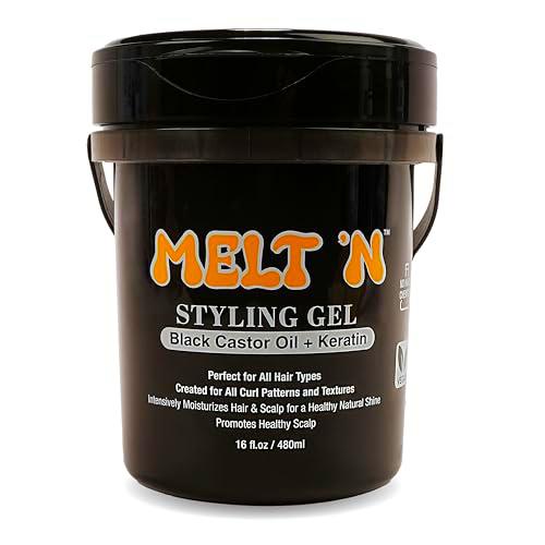 EBIN NEW YORK - Melt’N Styling Gel Black Con Black Castor Oil Y Keratina