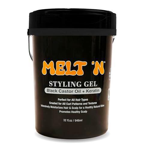 EBIN NEW YORK - Melt’N Styling Gel Black Con Black Castor Oil Y Keratina