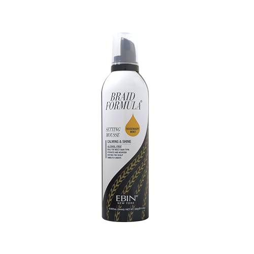 EBIN NEW YORK Mousse fijador de fórmula trenzada, menta y romero