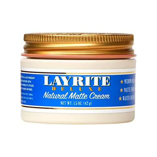 Layrite Crema Mate Natural 42g | Fijación Media | Soluble en Agua | Acabado Mate