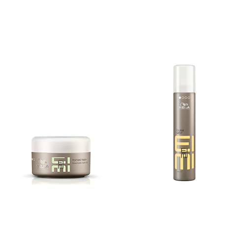 Wella Professionals EIM Pack - Gel Cera Fijadora Mate Texture Touch Fijación Suave (75 ml) + Spray de Brillo Glam Mist (200 ml)