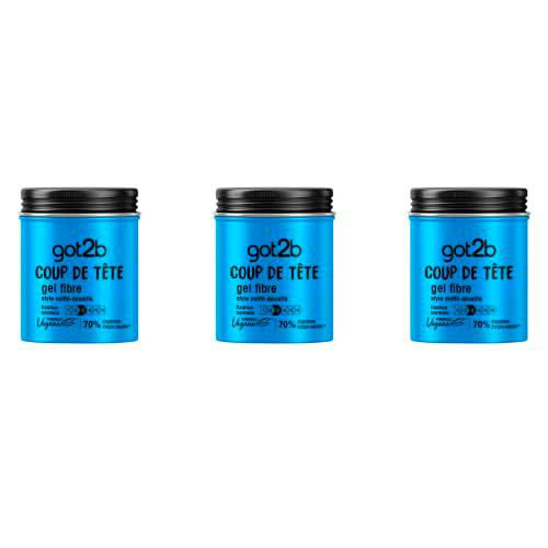 GOT 2B Coup de Tête - Lote de 3 geles de fijación para el cabello, 100 ml